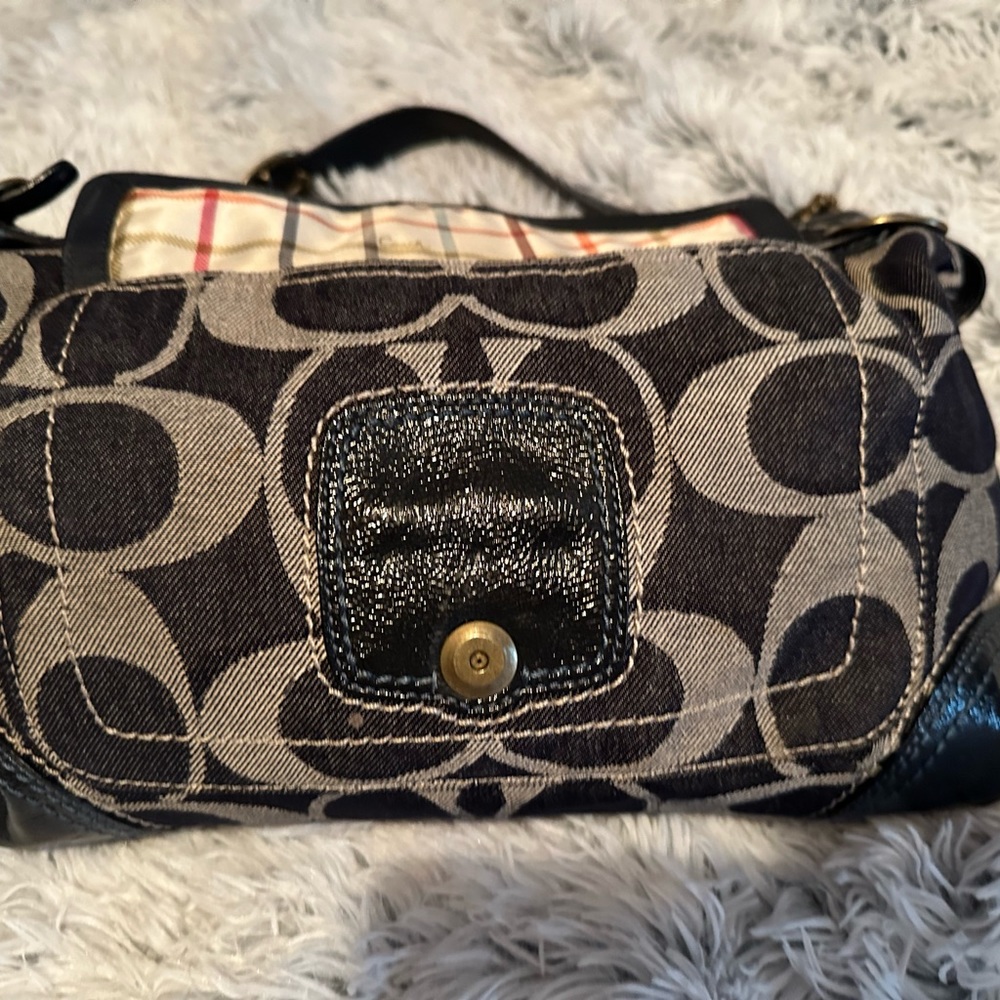 Denim Coach purse